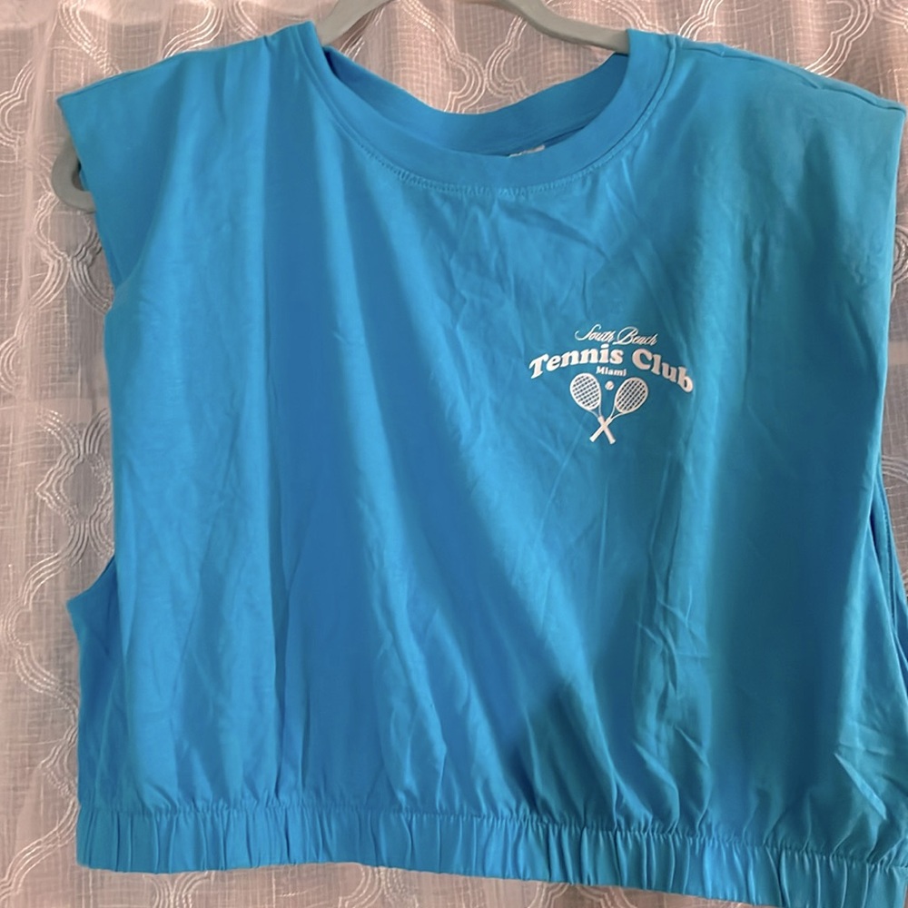 PERFECT SUMMER ATHLEISURE SPORTY TENNIS CROP TOP 🎾
